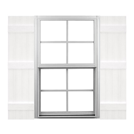 Ekena Millwork Mid-America Vinyl, Custom Four Board Joined (3 Batten), Board-n-Batten Shutters, J41455117 J41455117